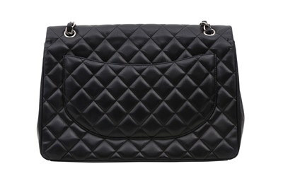 Lot 498 - Chanel Black Maxi Single Flap Bag