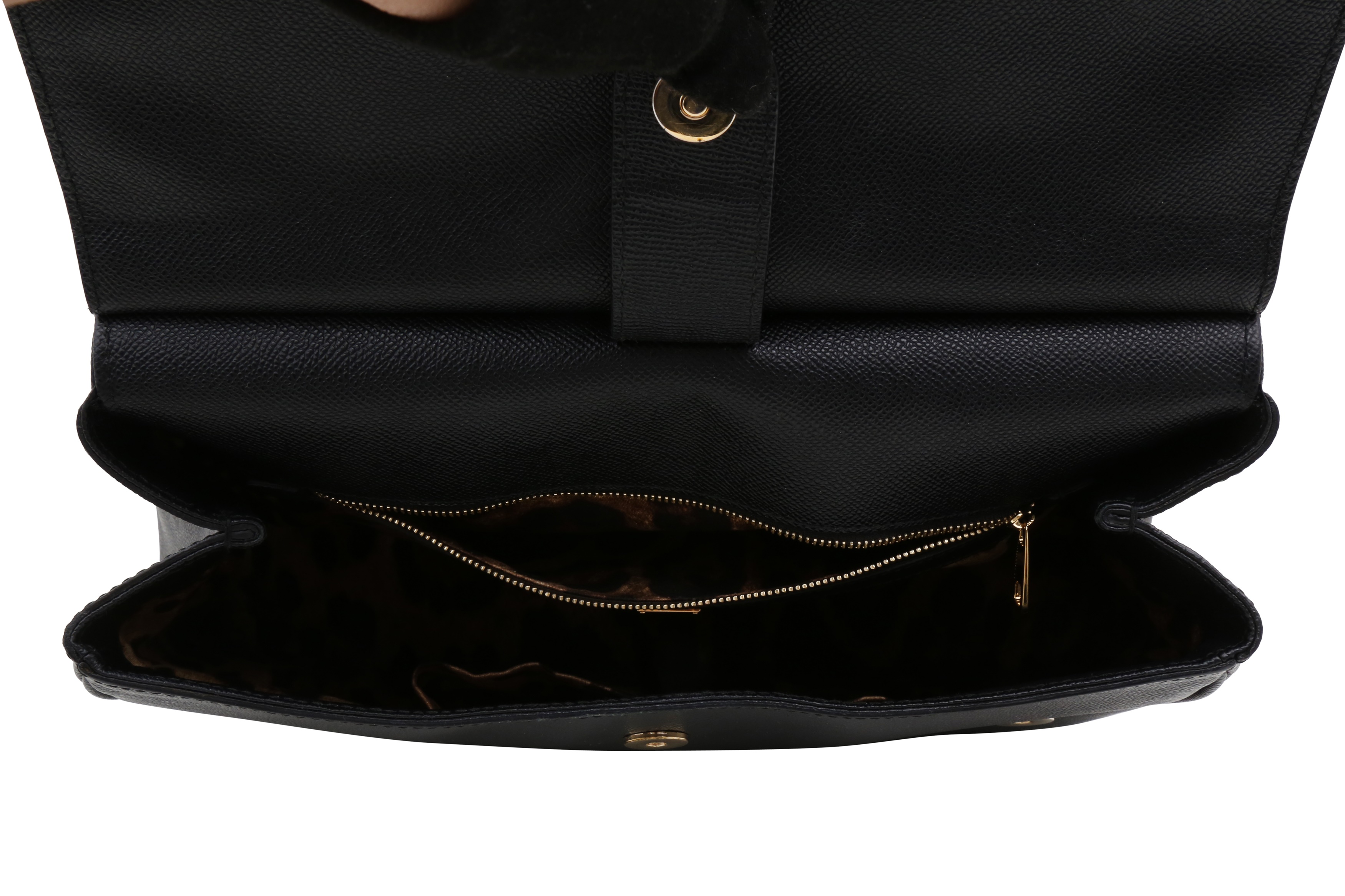 Lot 321 - Dolce & Gabbana Black Large Sicily Bag