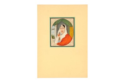 Lot 227 - AN OVAL PORTRAIT OF A COURTLY LADY