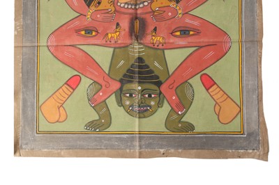 Lot 569 - A TANTRIC DEPICTION OF A HINDU GODDESS (DEVI)