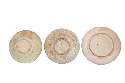 Lot 769 - SEVEN PALESTINIAN IZNIK-STYLE POTTERY DISHES