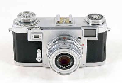 Lot 358 - Contax II Rangefinder Camera with Uncommon Rigid 50mm Tessar Lens