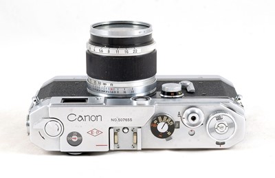 Lot 427 - Canon VT Rangefinder Camera & 50mm Lens.