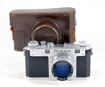 Lot 417 - Nikon S Rangefinder Camera & 5cm f1.4 Lens.