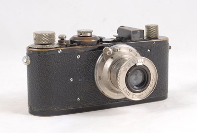 Lot 150 - Black Leica I with 50mm Elmar Lens.