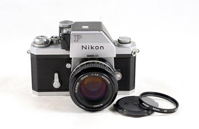 Lot 360 - Chrome Nikon Photomic F with 50mm f1.4 Nikkor Lens.