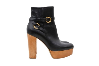 Lot 365 - Stella McCartney Black Platform Ankle Boot - Size 38
