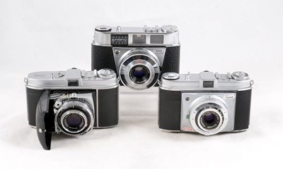 Lot 561 - Kodak Retina Ib & 2 Rettinette Cameras.