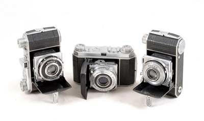Lot 501 - 3 Chrome Kodak Retina I Cameras.