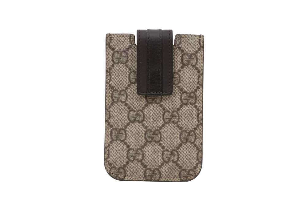 Lot 96 - Gucci Beige GG Monogram Phone Holder