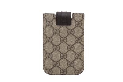 Lot 189 - Gucci Beige GG Monogram Phone Holder