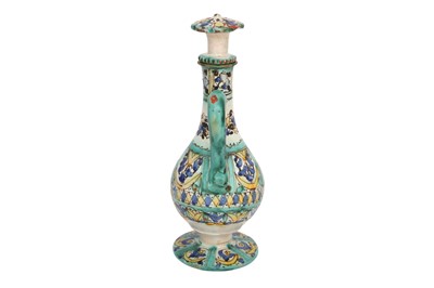 Lot 793 - A NORTH AFRICAN POTTERY ROSEWATER SPRINKLER