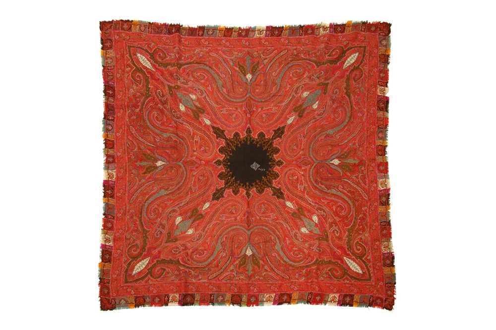 Lot 823 - A KASHMIRI RUMAL SHAWL