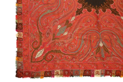 Lot 823 - A KASHMIRI RUMAL SHAWL