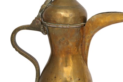 Lot 665 - TWO ARAB COFFEE POTS (DALLAH)