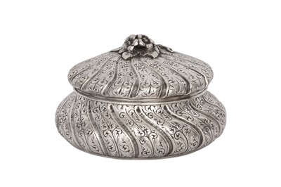 Lot 704 - A SILVER CONFECTIONERY BOX FOR THE TURKISH MARKET