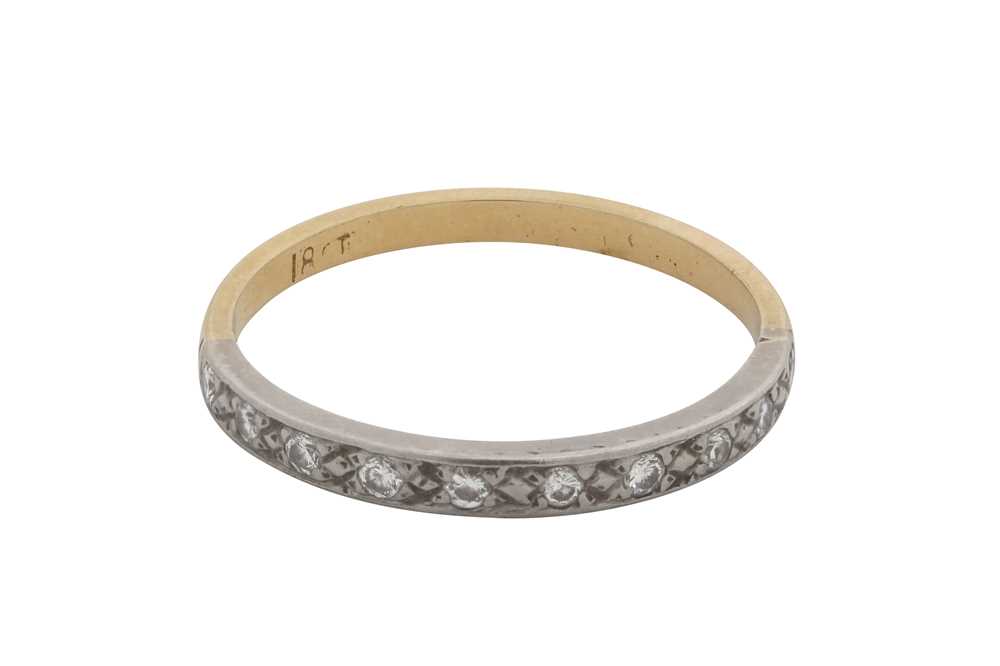 Lot 236 - A diamond half eternity ring