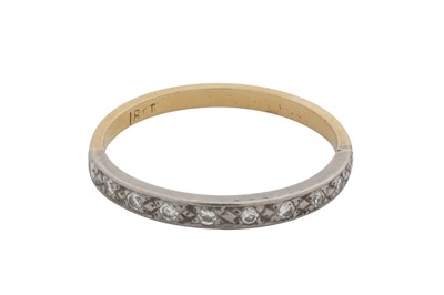 Lot 236 - A diamond half eternity ring