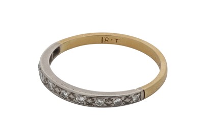 Lot 236 - A diamond half eternity ring