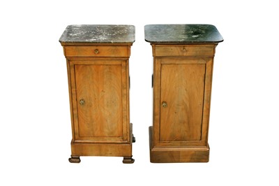 Lot 314 - A PAIR OF 19TH CENTURY FRENCH BEDSIDE CABINETS
