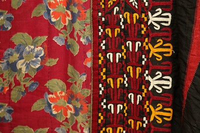 Lot 681 - TWO EMBROIDERED TEKKE TURKMEN CHIRPY (COATS)