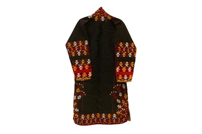 Lot 681 - TWO EMBROIDERED TEKKE TURKMEN CHIRPY (COATS)