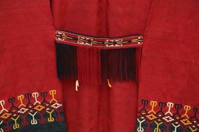 Lot 681 - TWO EMBROIDERED TEKKE TURKMEN CHIRPY (COATS)