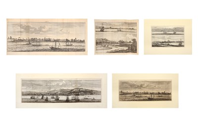 Lot 697 - A COLLECTION OF FIVE VIEWS BY CORNELIS DE BRUYN