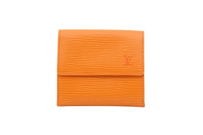 Lot 12 - Louis Vuitton Mandarin Orange Epi Elise Wallet