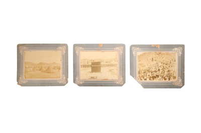 Lot 813 - THREE PHOTOGRAPHS OF  MECCA, BEDOUIN CAMPS AND A PROCESSION