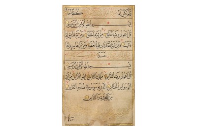 Lot 416 - A LARGE OTTOMAN QUR’AN