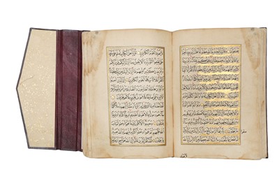 Lot 416 - A LARGE OTTOMAN QUR’AN