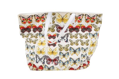 Lot 3 - Versace Beachwear Ivory Butterfly Print Tote