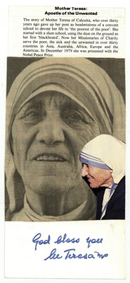 Lot 265 - Mother Teresa
