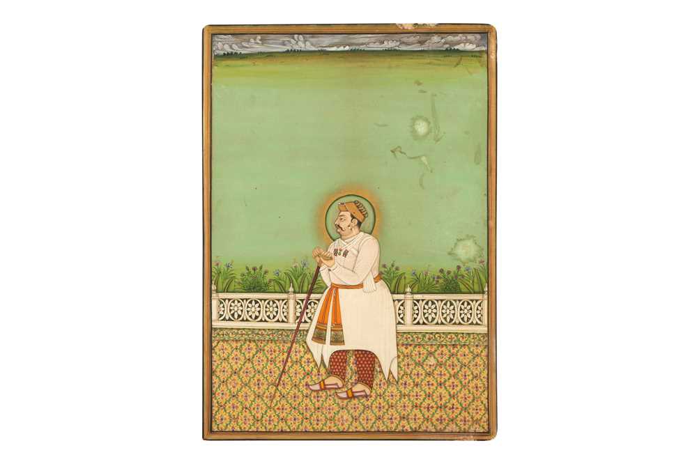 Lot 268 - A PORTRAIT OF MAHARAJA RAI SINGH OF BIKANER