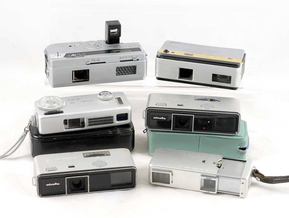 Lot 370 - Mamiya & Minolta 16mm Sub Miniature Cameras.