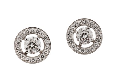 Lot 140 - Boucheron Ι A pair of 'Ava' diamond cluster earstuds