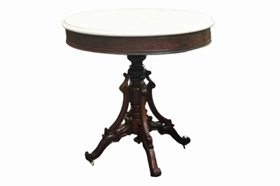 Lot 308 - A FRENCH ROSEWOOD OVAL OCCASIONAL TABLE, 19TH CENTURY