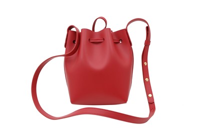 Lot 67 - Mansur Gavriel Red Mini Mini Bucket Bag