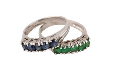 Lot 61 - A PAIR OF STACKING RINGS
