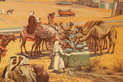 Lot 676 - ERDDGEBIET IN DER WASTE SAUDI-ARABIENS (OIL FIELDS IN THE DESERT OF SAUDI ARABIA)