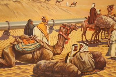 Lot 676 - ERDDGEBIET IN DER WASTE SAUDI-ARABIENS (OIL FIELDS IN THE DESERT OF SAUDI ARABIA)