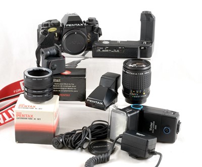 Lot 570 - Pentax LX Camera, Lenses & Accessories.