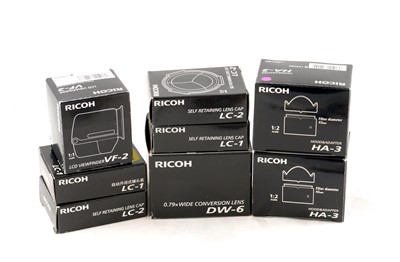 Lot 452 - Extensive 4-Lens Ricoh GXR Digital Camera Outfit.