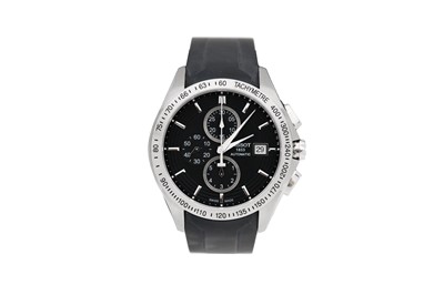 Lot 31 - A MEN'S AUTOMATIC CHRONOGRAPH TISSOT STAINLESS STEEL WRISTWATCH