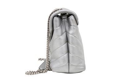 Lot 470 - Saint Laurent Silver Small Loulou Chain Bag