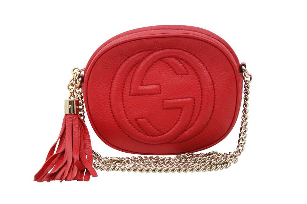 Gucci red leather disco crossbody bag Clearance