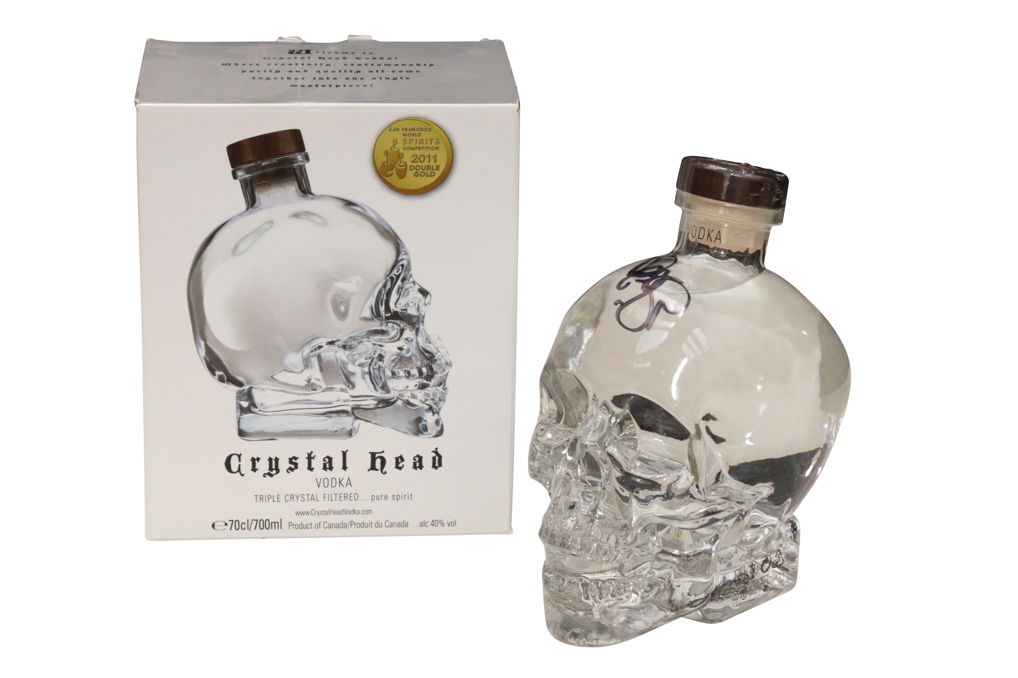 Lot 56 Crystal Skull Vodka.Dan Aykroyd