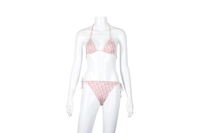 Lot 29 - Christian Dior Pink Oblique Bikini Set - Size S