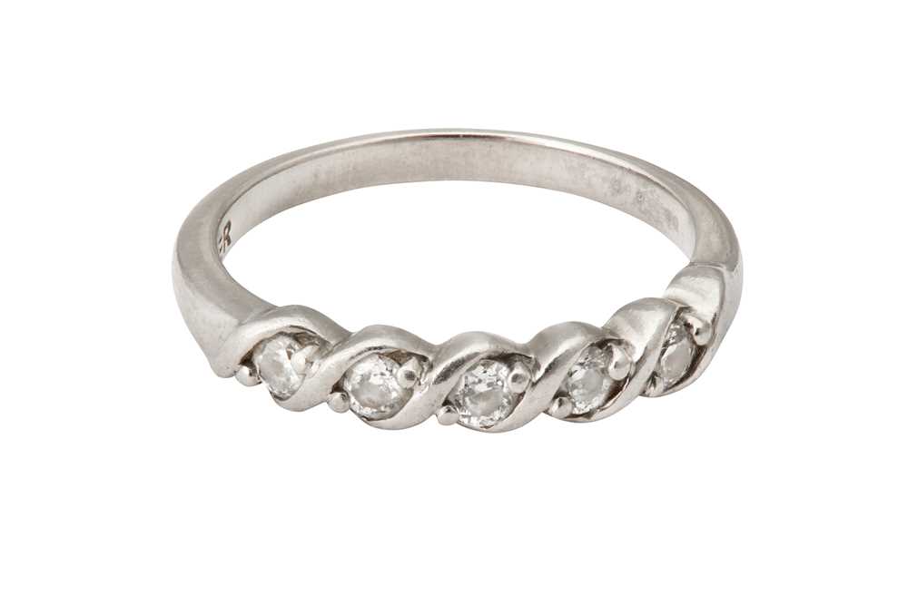 Lot 49 - A half eternity diamond ring